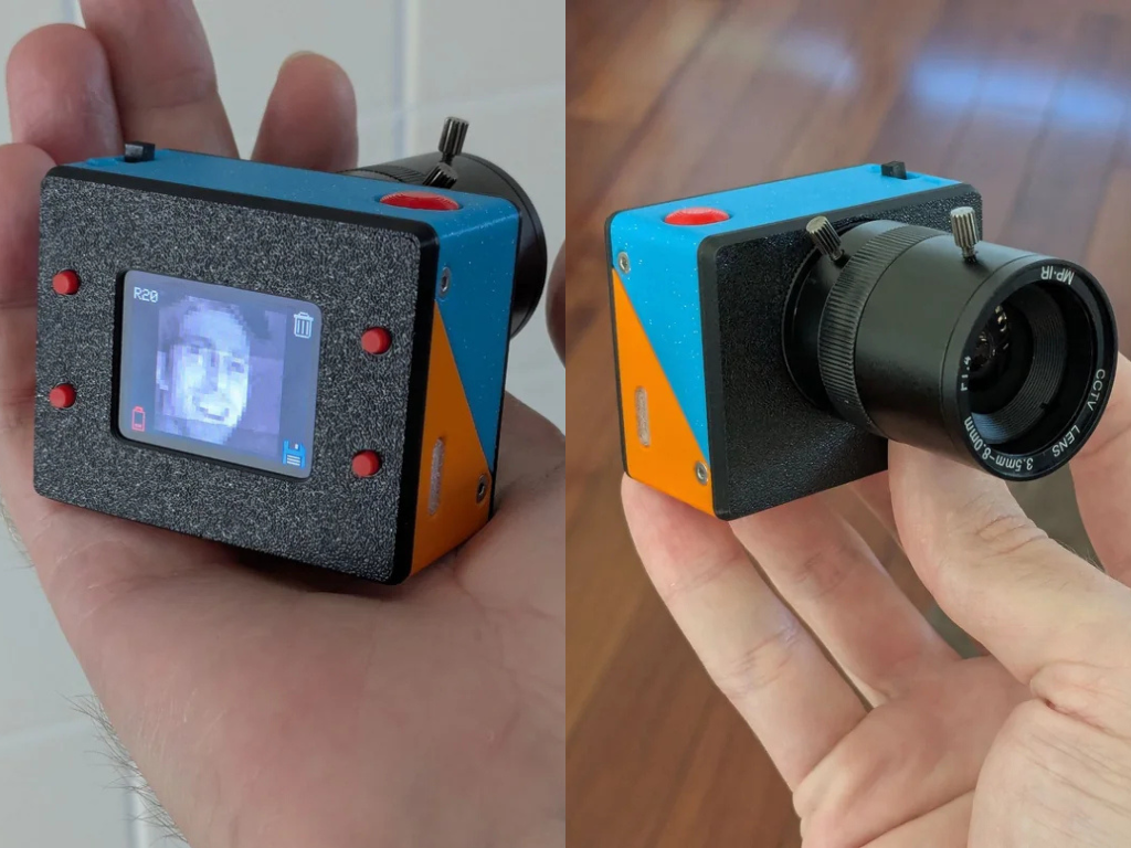 This ultra-compact DIY camera uses an optical mouse sensor and features 3D printed parts