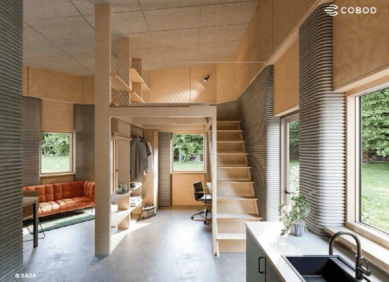 Europe's largest 3D printed residential project, completed by 3DCP Group in Denmark