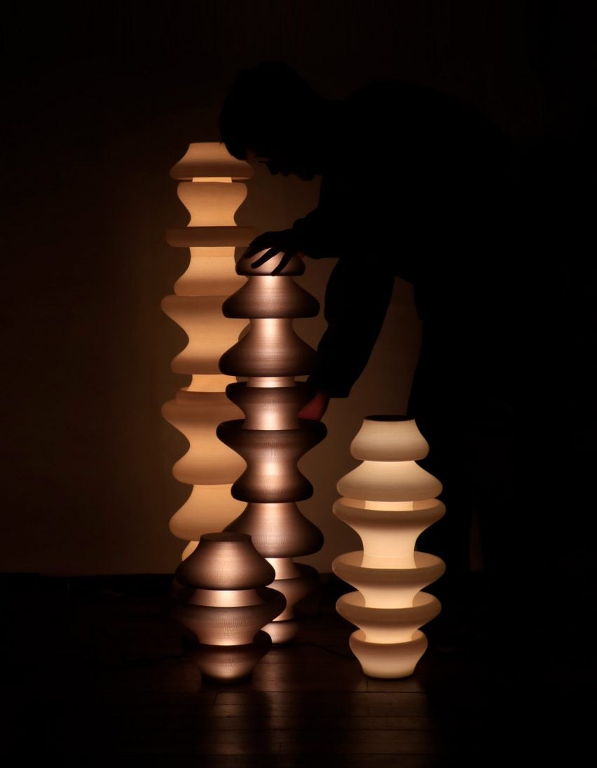 Squish Totem by Emmanuel Hugnot puts a new twist on the hourglass