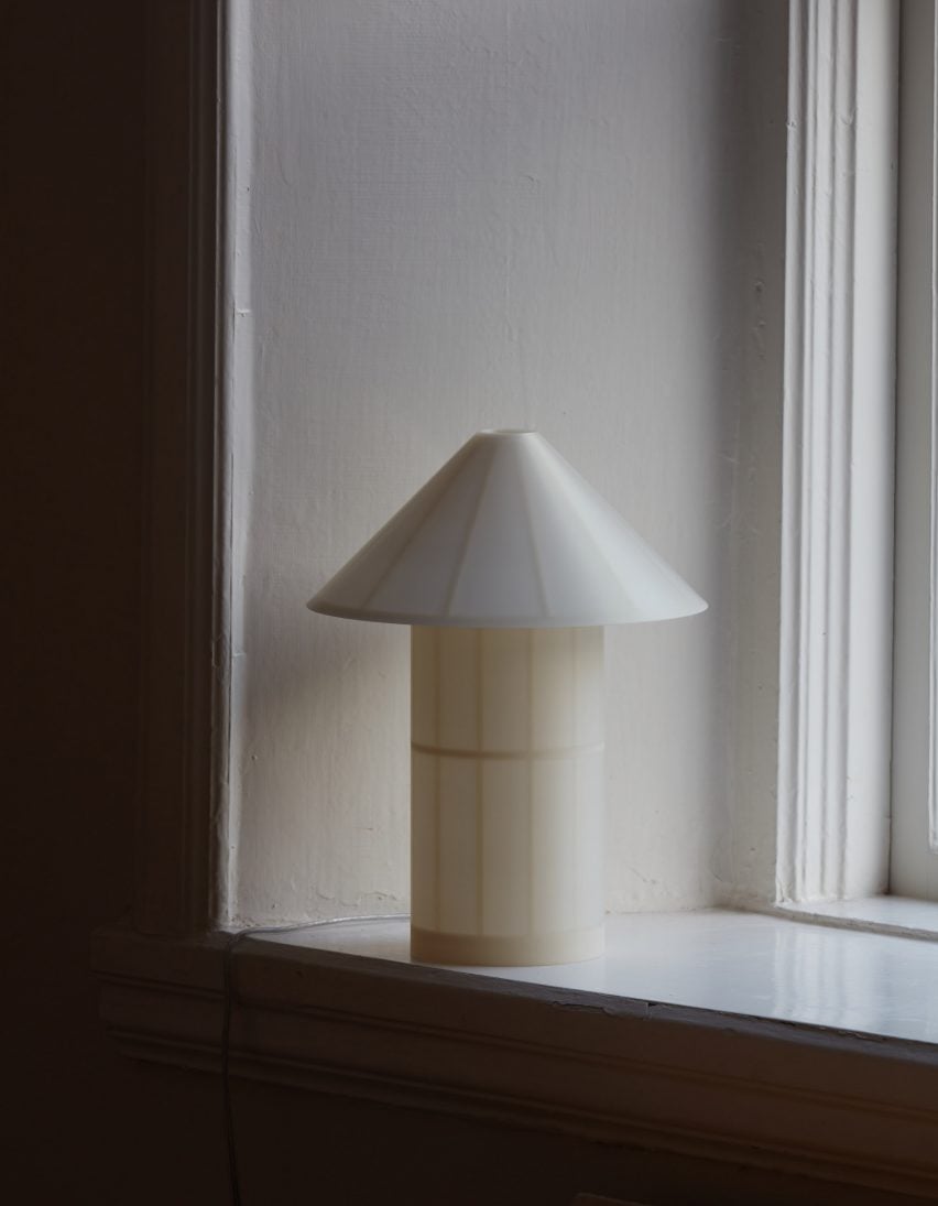 Daniel Rybakken creates a translucent version of an archetypal table lamp