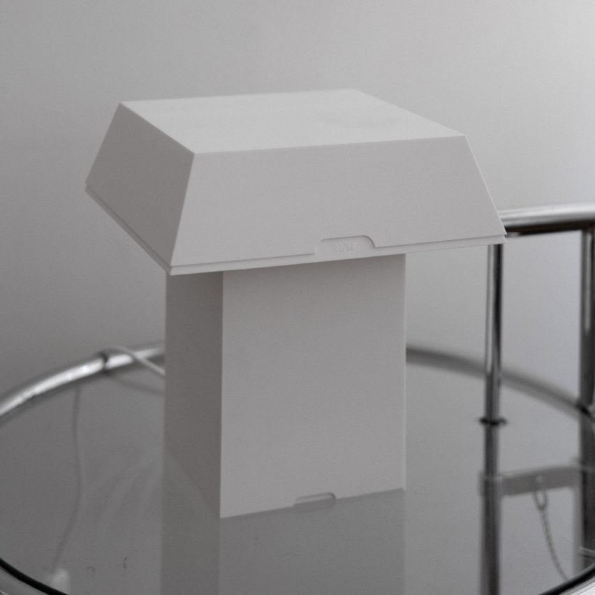 The lamps in the STL series from ObjetFormt are based on paper boxes
