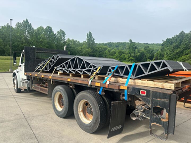3D printed composite shapes on a truck