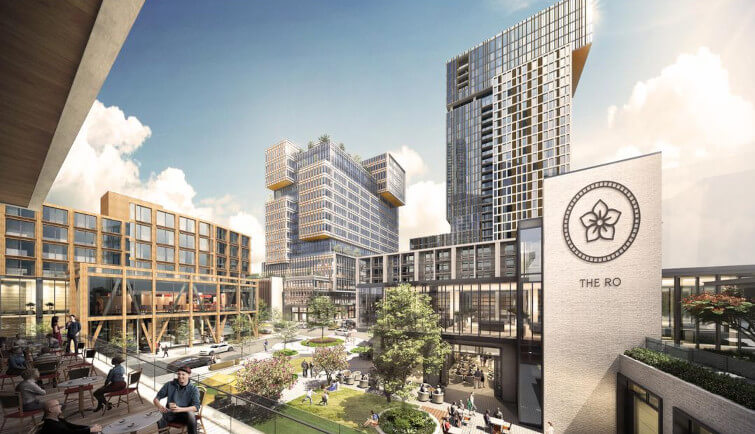 Construction has begun on the next phase of The RO, a 17-acre mixed-use project at West Alabama Street and Buffalo Speedway that will redefine the edge of Houston's historic River Oaks neighborhood.