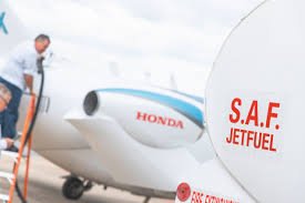 Honda Aircraft Company is the first manufacturer of ultra-light, twin-turbine business jets to fly its HondaJet using 100% sustainable aviation fuel